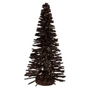 Decorazione Albero di Natale Marrone Color oro Ø 14x25 cm