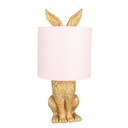 Lampe de table Lapin Or, Rose Ø 20x43 cm E27/max 1x60W