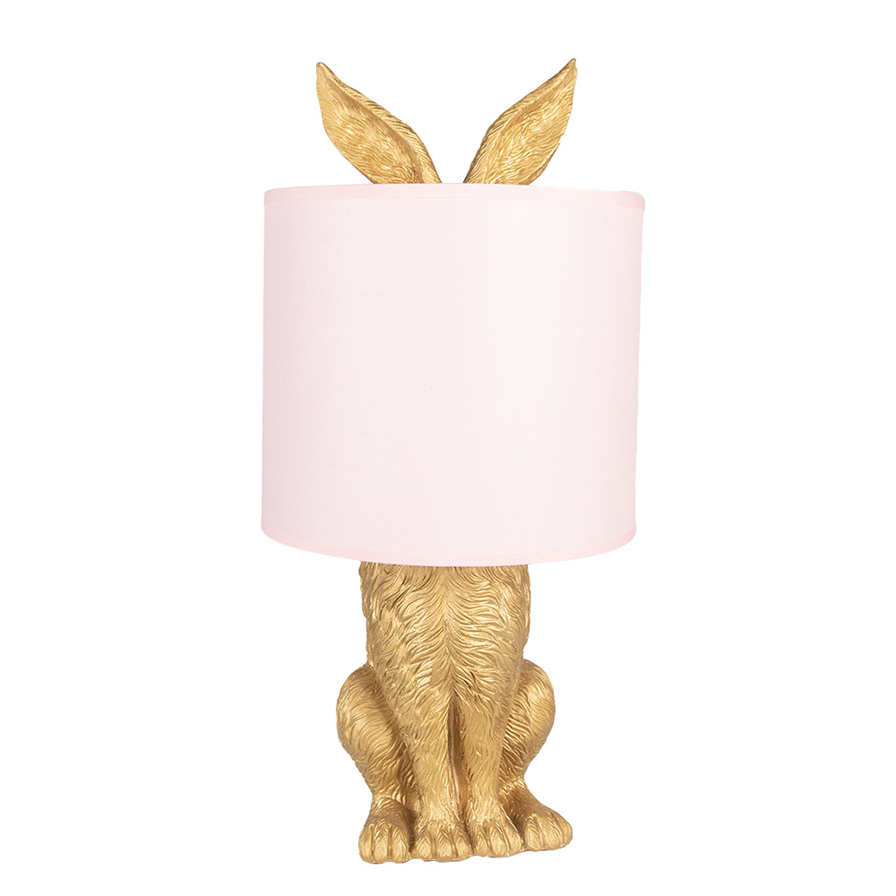 Lampe de table Lapin Or, Rose Ø 20x43 cm E27/max 1x60W