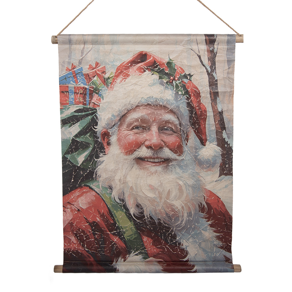Wandkaart Kerstman 55x3x75 cm