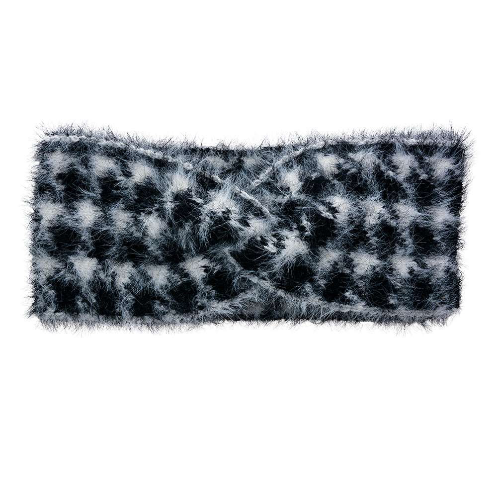 Bande de cheveaux 10x22 cm Noir Blanc