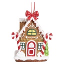 Décoration pendante d'un Maison Marron Blanc 7x5x9 cm
