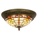 Plafondlamp Tiffany Ø 38x19 cm E14/max 2x40W
