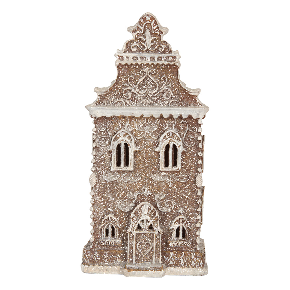 Decoratie huis met LED 12x11x25 cm