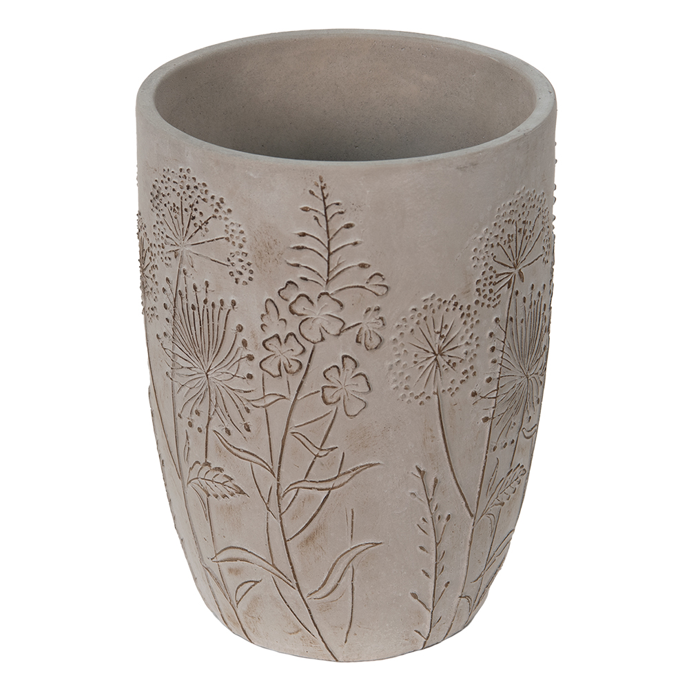 Blumentopf für Innen Grau, Beige Ø 18x25 cm