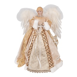 [65217] Statua Decorativa Angeli Oro 28x16x41 cm