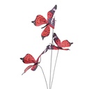 Decoratie tak met vlinders 10x10x65 cm