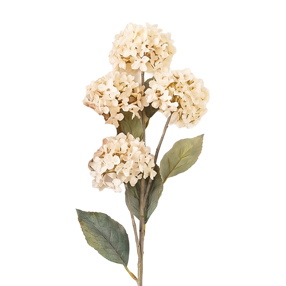 Branche décorative avec fleurs Blanc 70 cm