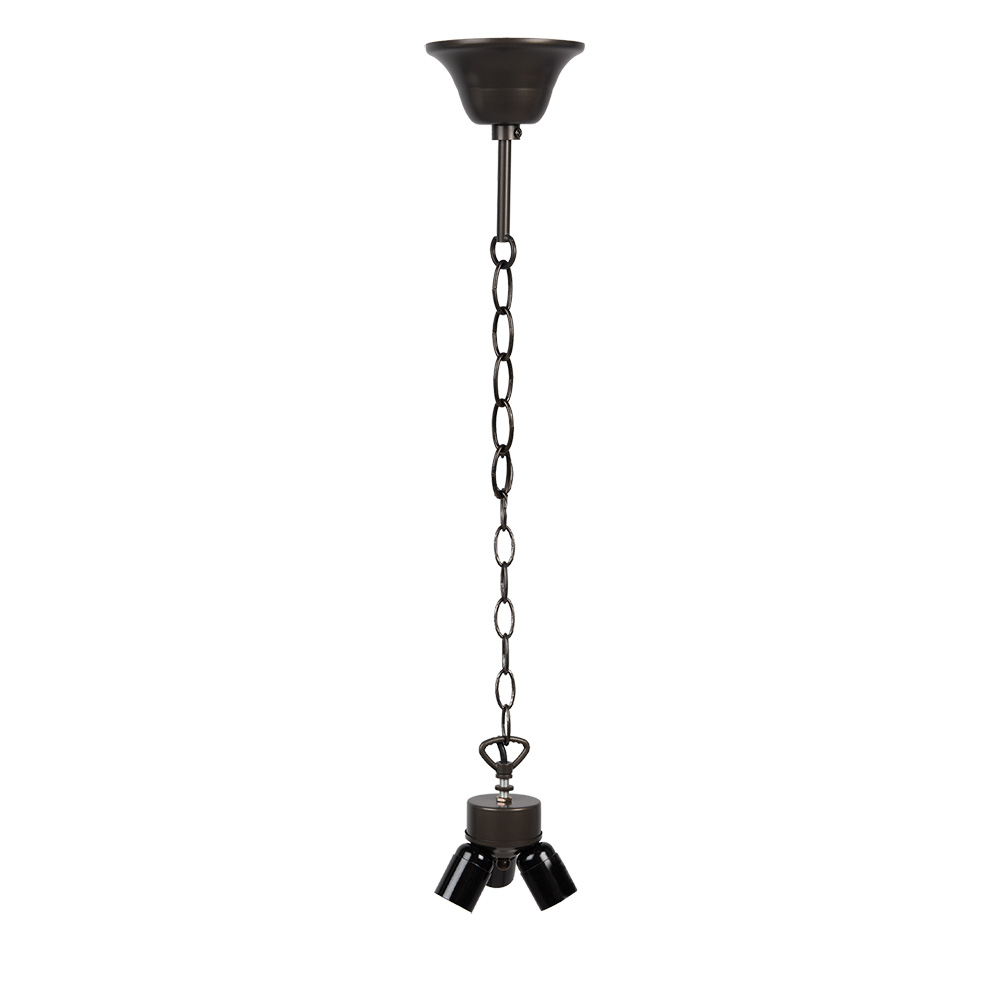 Ketting zink kleur voor Tiffany kap 130 cm E27/max 3x60W