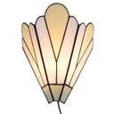 Wall Lamp Tiffany White Beige 20x10x29 cm E14/max 1x40W