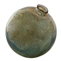 [6GL4291] Vaso Vetro Verde Ø 13x13 cm