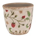 Pot de fleurs d'intérieur Beige, Rouge Ø 11x10 cm