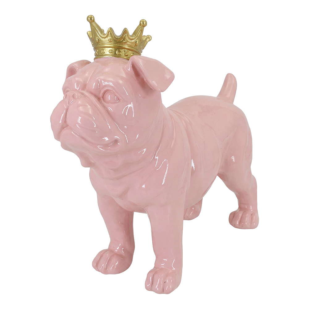 Decoratie hond 35x12x26 cm