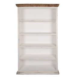 [5H0747W] Armoire Blanc 116x36x195 cm