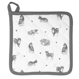 [CAK45] Porte-pots Gris, Blanc 20x20 cm