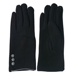 [JZGL0048Z] Guanti Donna Nero 8x24 cm