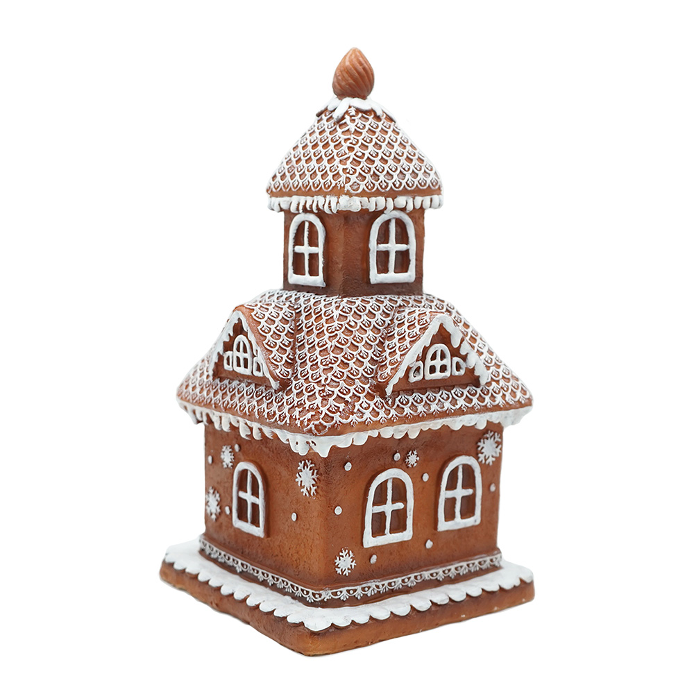 Decoratie huis met LED 14x14x25 cm/ 3xAAA
