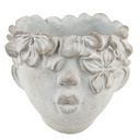 Flower Pot Inside Head Grey, Beige 20x18x18 cm