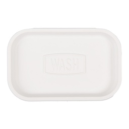 [65875] Porta Sapone Bianco 16x10x3 cm