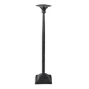 Candle Holder Black Ø 10x44 cm
