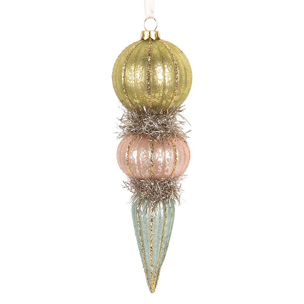 Kerstbal Ø 6x18 cm