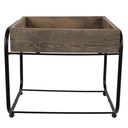 Scabello per Piante Marrone 32x26x27 cm