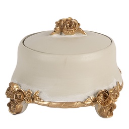 [6PR5802] Scatola di gioielli Beige Color oro Ø 14x9 cm