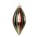 Palla di natale Rosso Verde Ø 6x13 cm