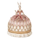 Décoration Lapin Blanc Rose Ø 23x28 cm