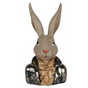 Decoration Rabbit Beige Green 13x10x23 cm