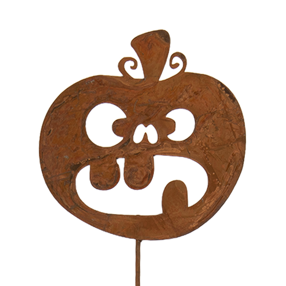 Piquets décoratifs de jardin Citrouille Marron 15x1x65 cm