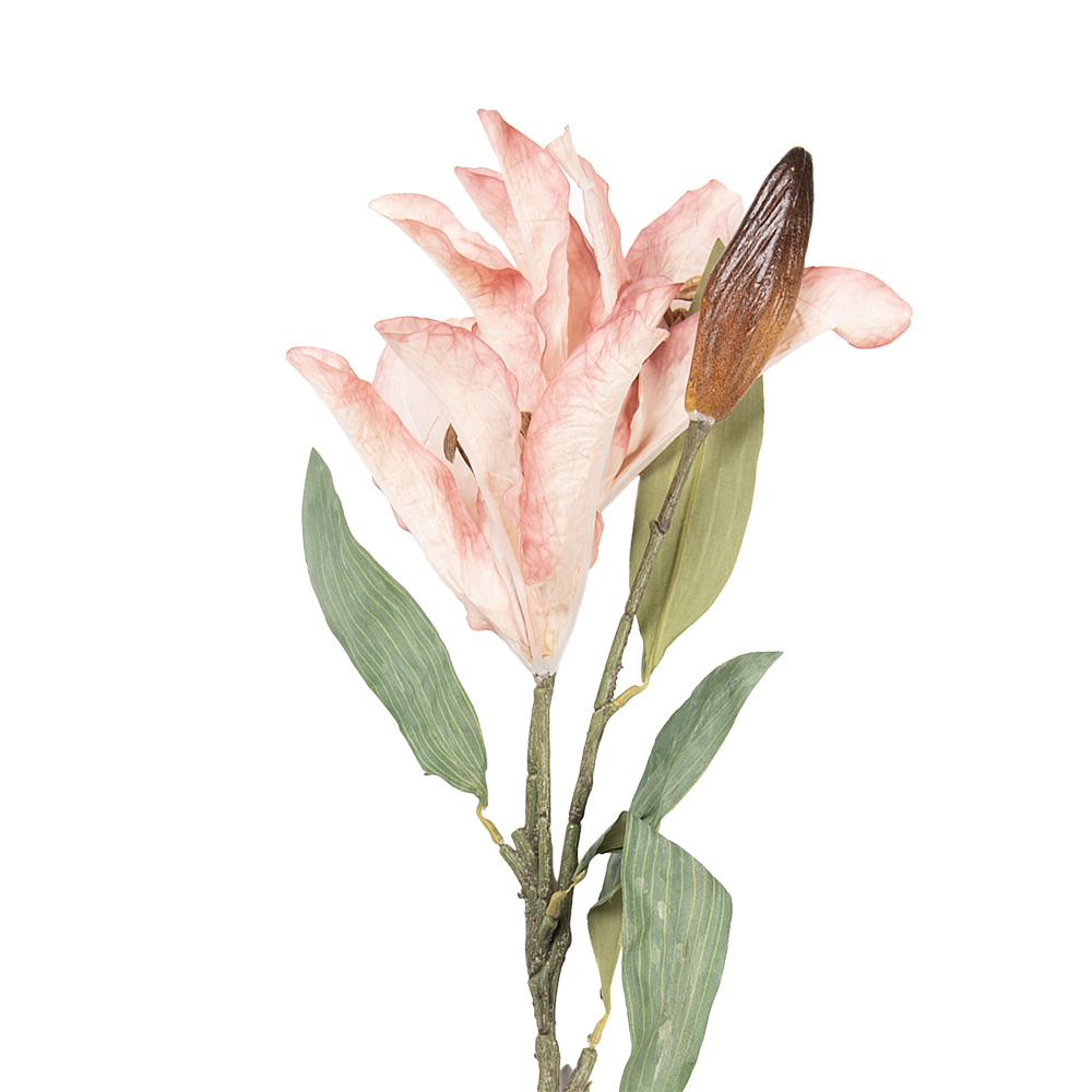 Decoratie tak met bloemen 12x16x88 cm