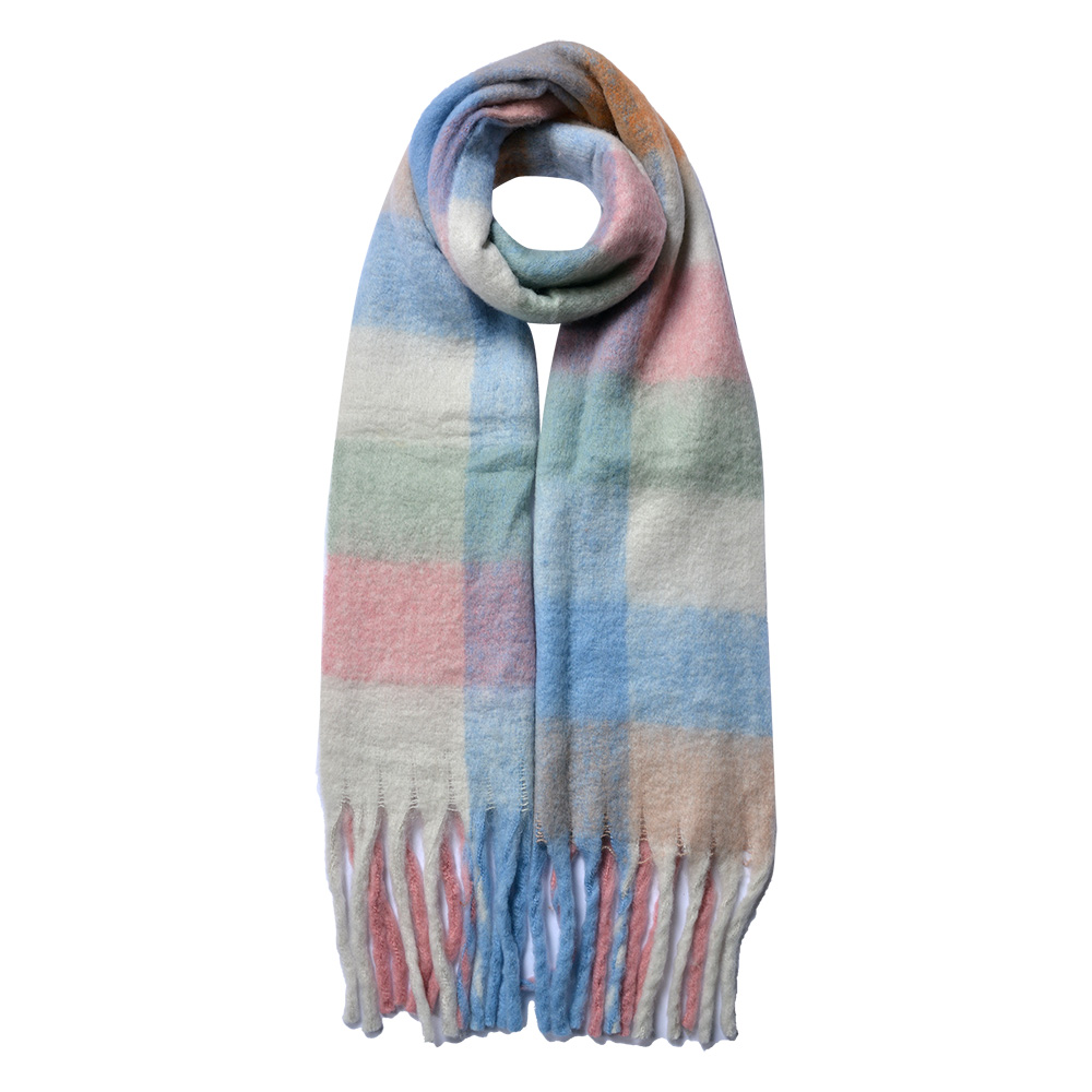 Sjaal 36x210 cm blauw