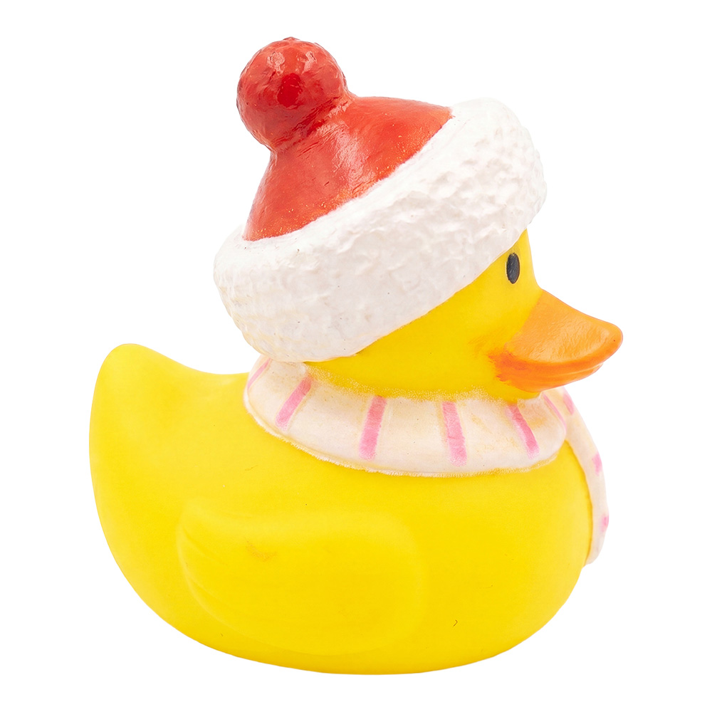 Decorative Rubber Duck Yellow Red 6x6x6 cm