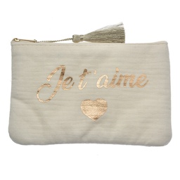 [JZTB0081W] Busta toilette per donne Bianco 17x1x11 cm