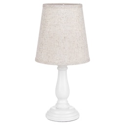 [6LMC0120] Lampe de table Blanc Beige 13x13x32 cm E14/max 1x40W