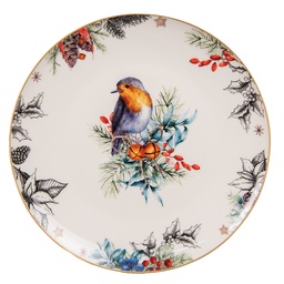 [6CEDP0129] Assiette pour le Petit Déjeuner Blanc Ø 21x2 cm