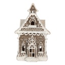 Décoration Maison avec LED Marron Blanc 13x12x20 cm