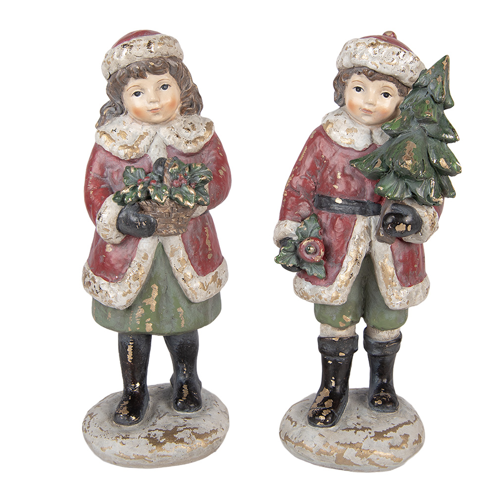 Decoratie kinderen (set van 2) 9x7x22 / 8x8x22 cm