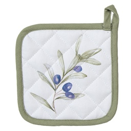 [OLF45K] Manique enfant Beige Vert 16x16 cm