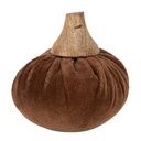 Decoration Pumpkin Brown Ø 9x8 cm