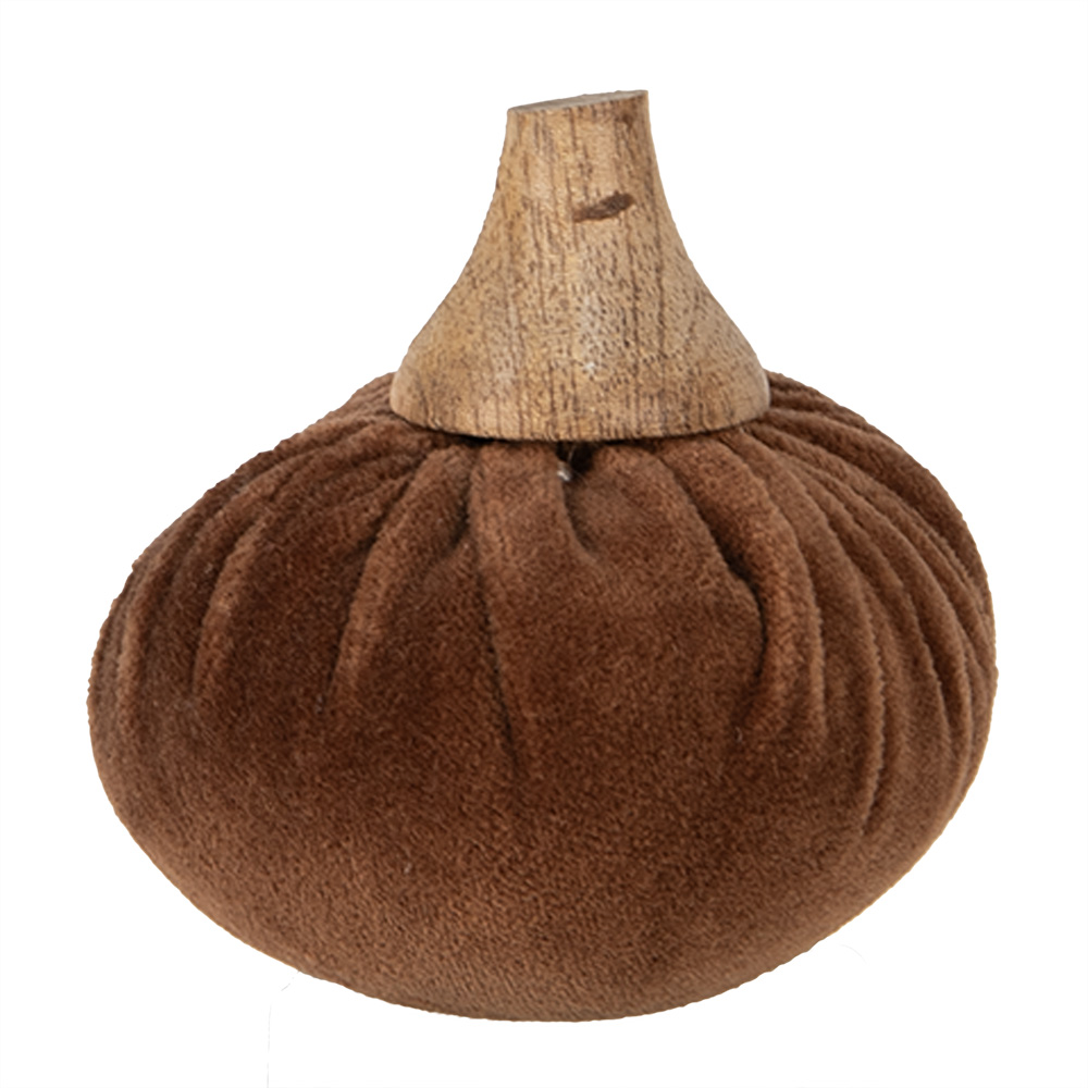 Decoratie pompoen Ø 9x8 cm