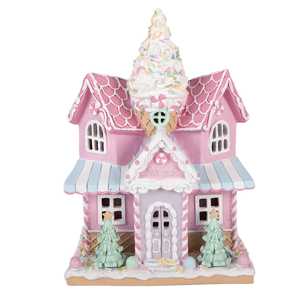 Decoratie huis met LED 21x14x28 cm / 2xAAA