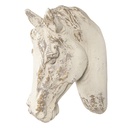 Wanddeko Pferd Weiß 32x16x45 cm