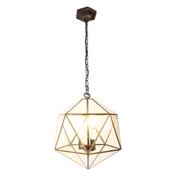 [5LL-9345] Suspension Transparent 35x35x140 cm E14/max 3x40W