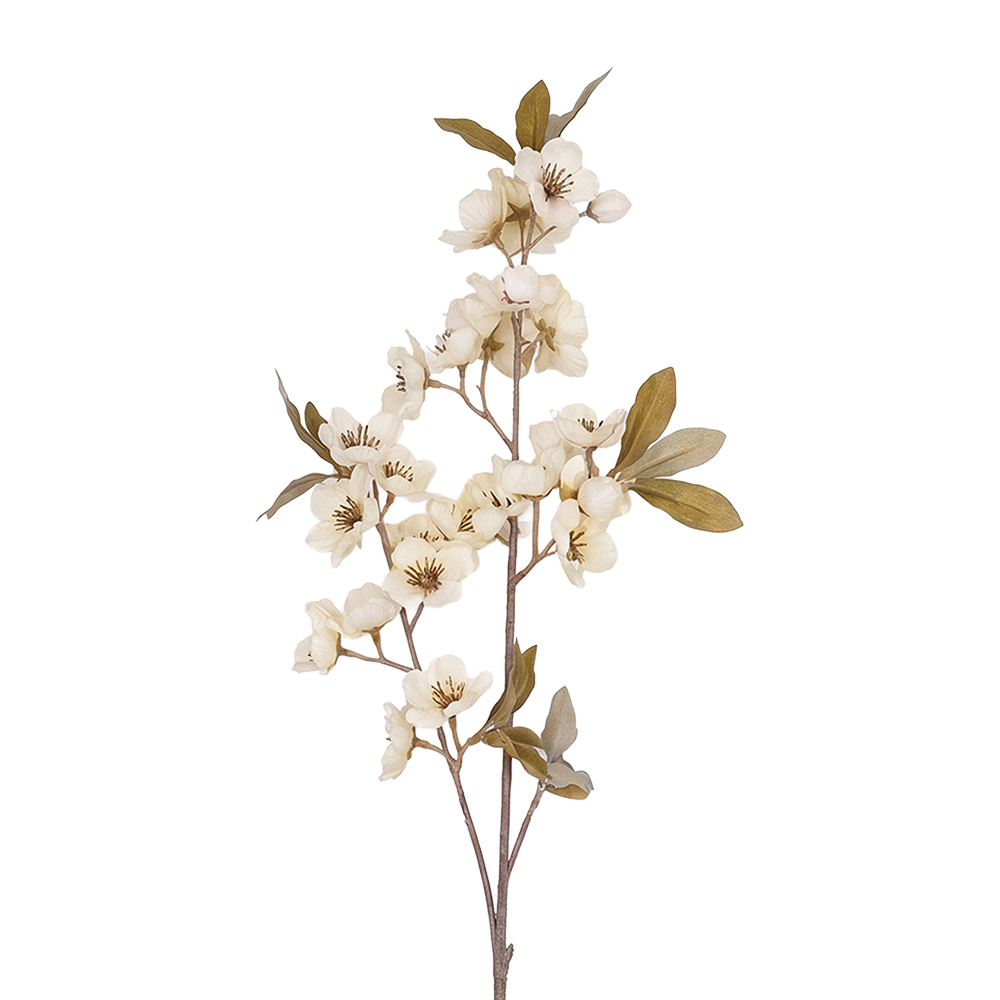 Decoratie tak met bloemen 90 cm