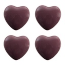 Pomello per Porta set di 4 Viola Ø 4x3/6 cm