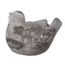 Blumentopf für Innen Vogel Grau 18x12x13 cm