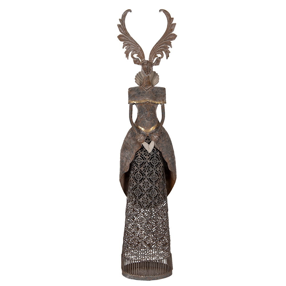 Decoratie rendier 20x11x81 cm