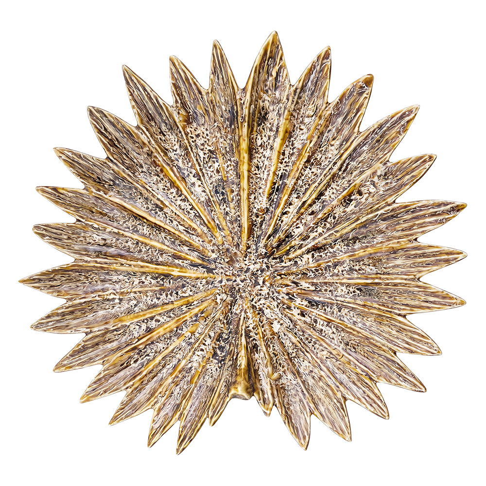 Decoratie schaaltje bloem Ø 22x3 cm